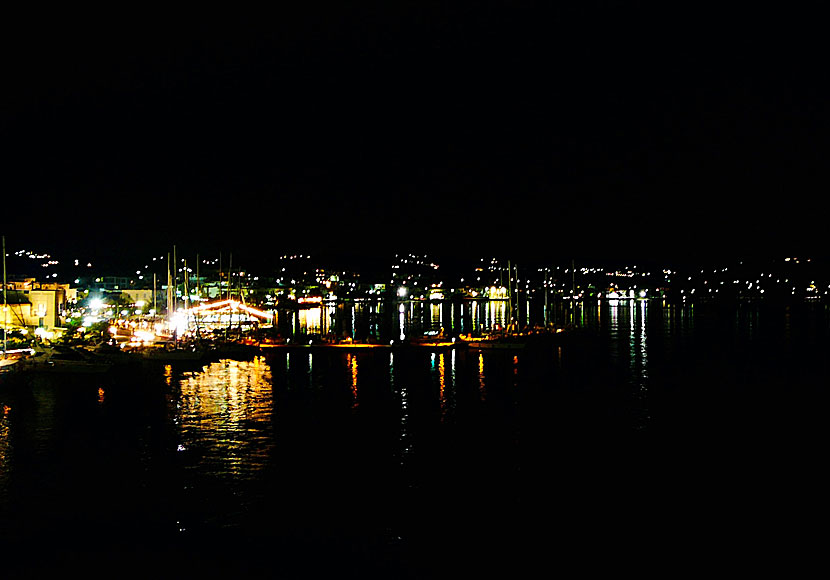 The port of Adamas on Milos in the Cyclades.