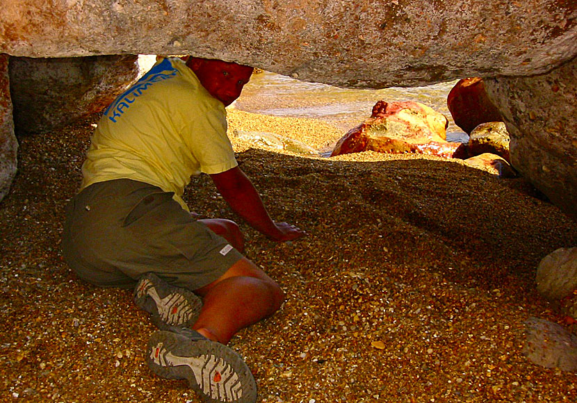 Crawl from Paleochori beach to Kalimera beach on Milos.