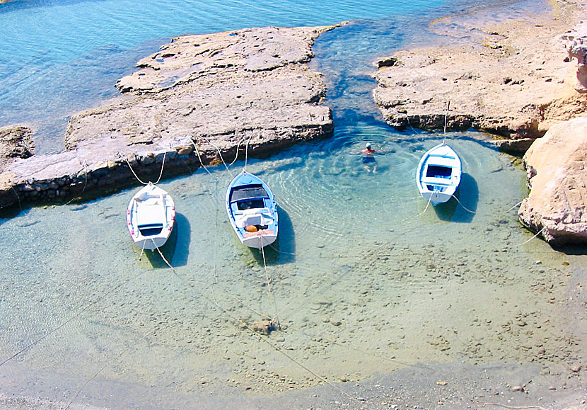 Snorkeling at Firiplaka beach on Milos.