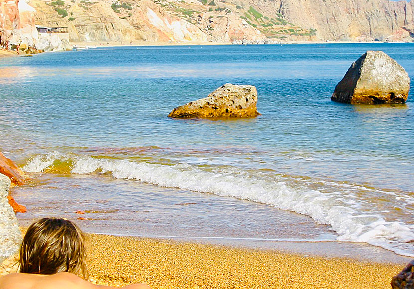 Kalimera beach on Milos.