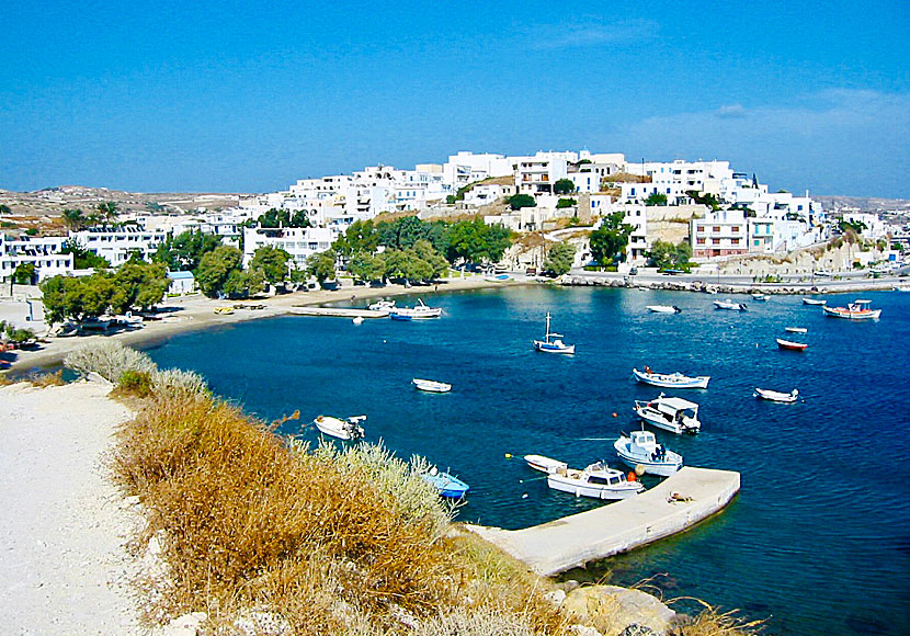 Adamas and Lagada beach in Milos.