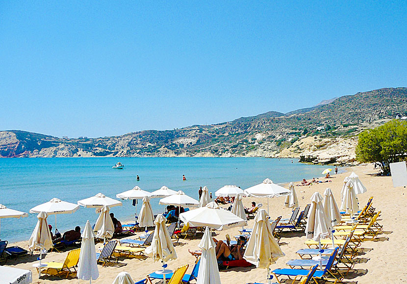 Provatas beach on Milos in the Cyclades.