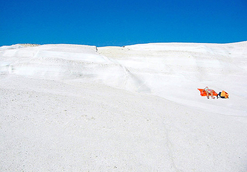 Sarakiniko on the island of Milos is one of the strangest places I've been to in Greece.