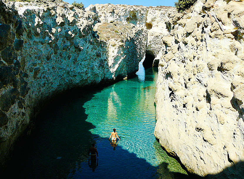 Papafragas on Milos in the Cyclades.