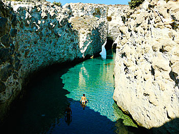 Papafragas & Kapros beach on Milos.