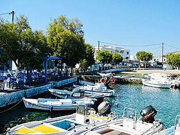 The village Pollonia on Milos.