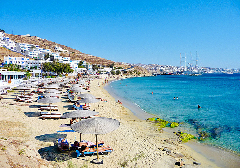 The beaches of Tourlos and Agios Stefanos are just a few kilometers from Mykonos town.