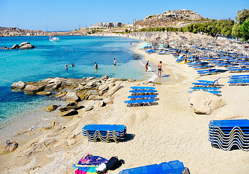 The best beaches on Mykonos. Paraga beach.