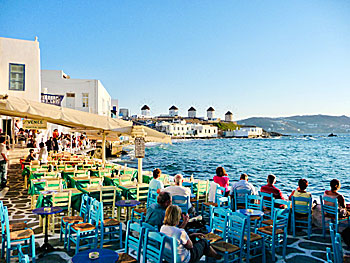 The village Chora on Mykonos.