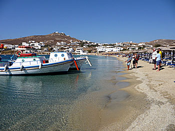Ornos beach on Mykonos.