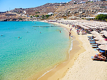 Super Paradise beach on Mykonos.