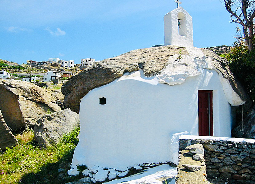 The church is built in a hollow boulder.