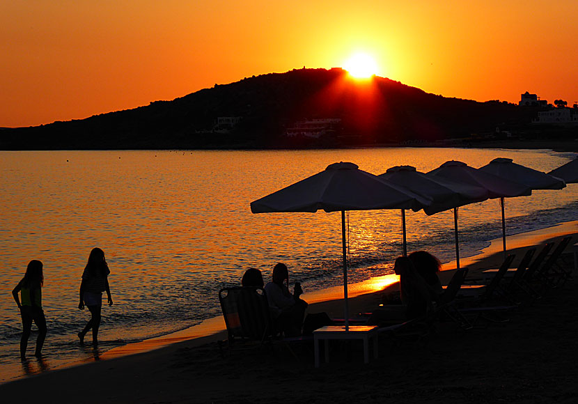 Walking on sunshine with Katrina and the Waves at Agios Prokopios beach on Naxos.