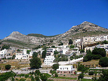 The village Apiranthos on Naxos.