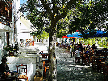 The village Apiranthos on Naxos.