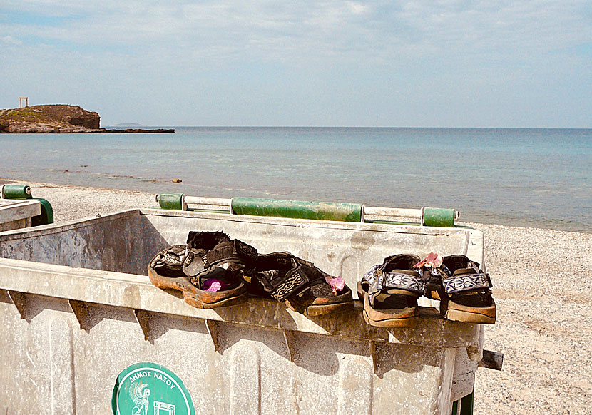 Teva sandals on Naxos in Greece.