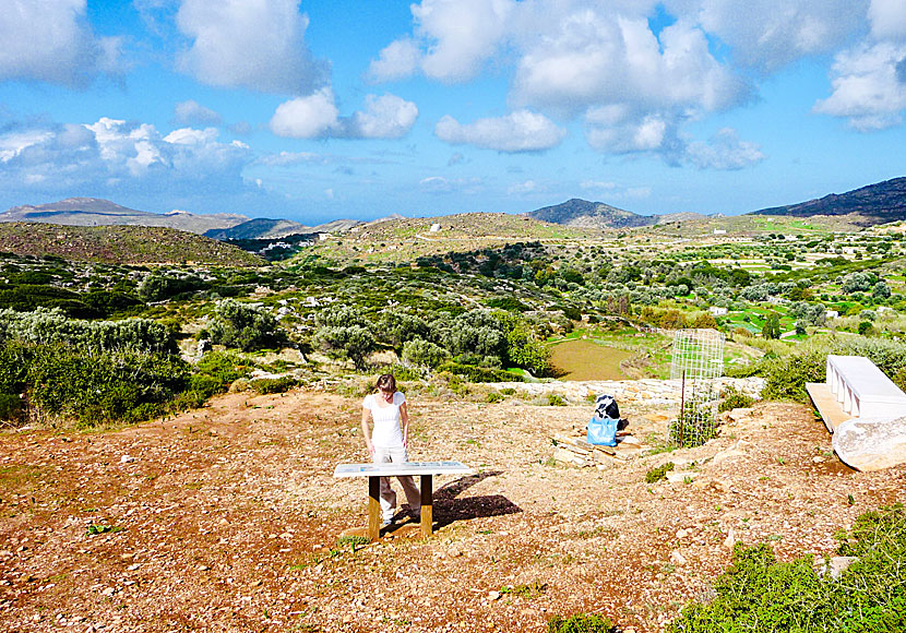 Statues of Kouros on Naxos.