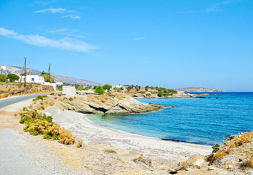 The best beaches on Naxos. Ligaridia beach.