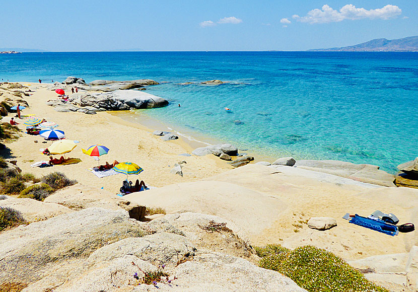 Agios Nikolaos beach in Agia Anna. Naxos.