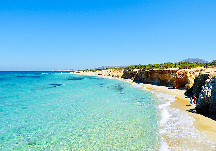 Hawaii beach in Aliko on Naxos in Greece.