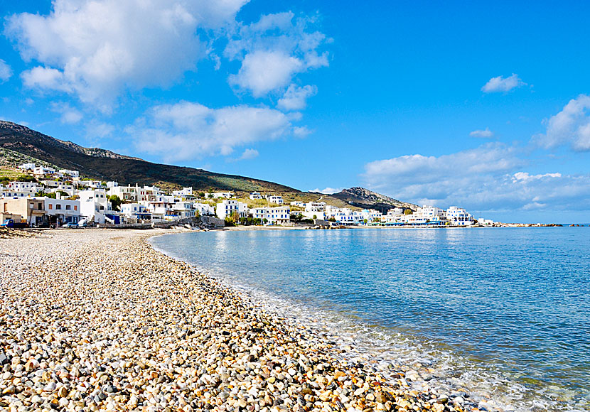 The Pebble beach in Apollonas on Naxos.