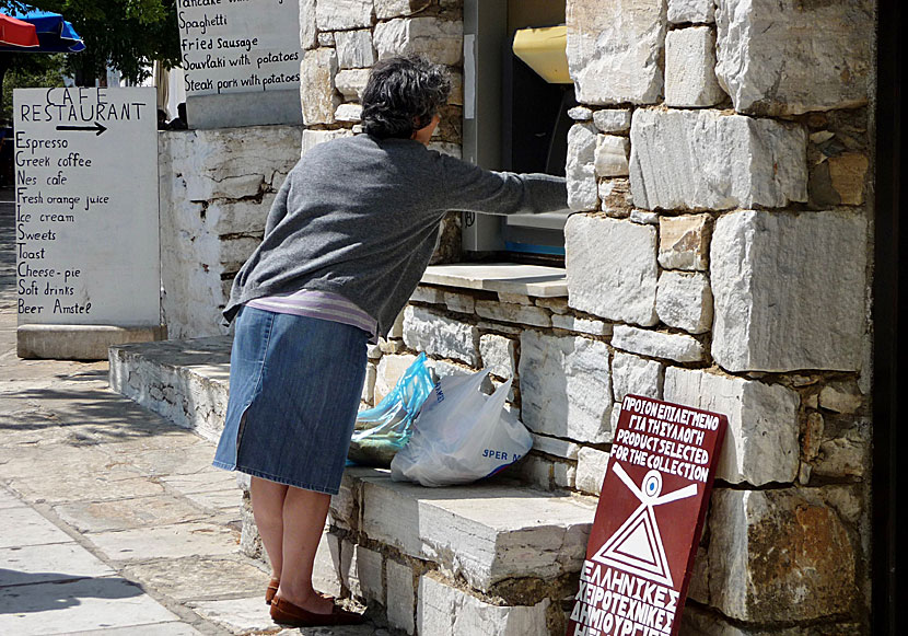 ATMs on Naxos.