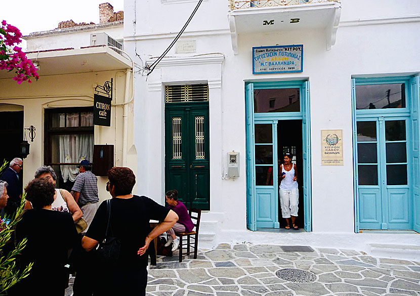 Vallindras Kitron Distillery in Halki on Naxos.