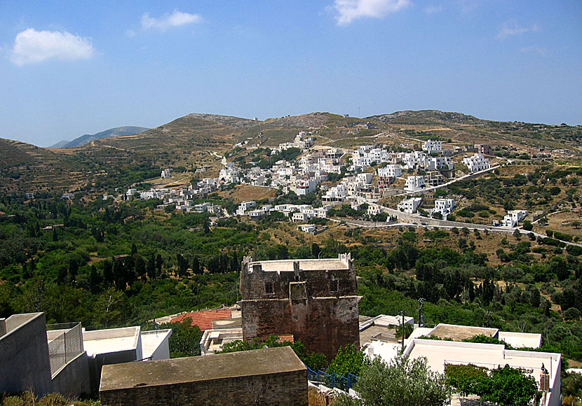 Melanes in Naxos seen from Kourounochori.