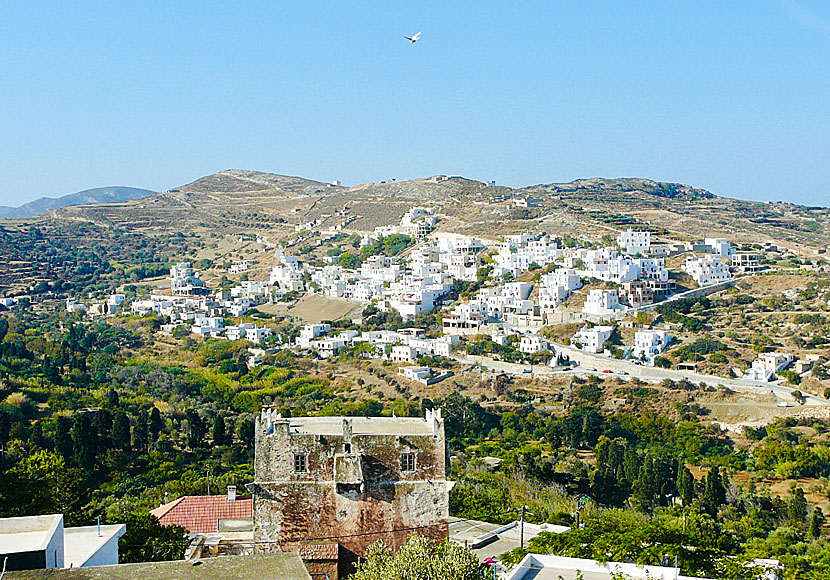 Melanes in Naxos seen from Kourounochori.