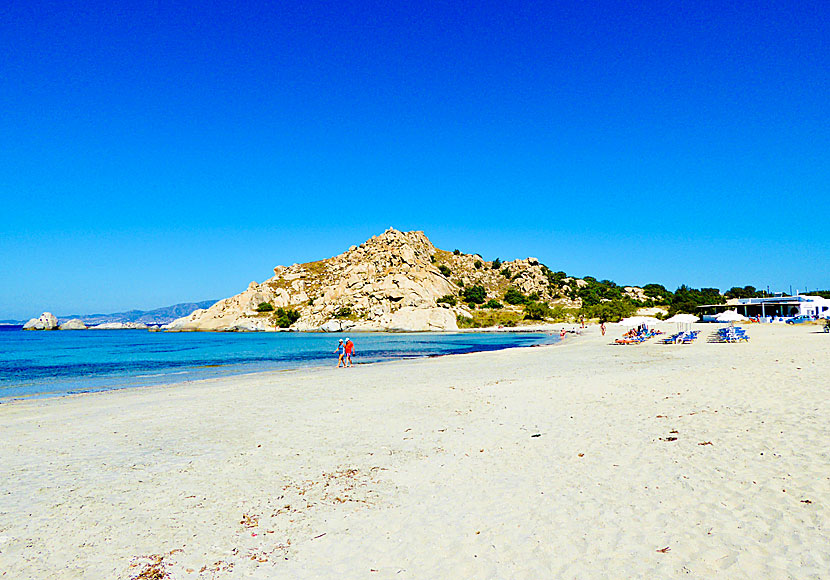 The best beaches on Naxos. Cape Kouroupia beach.