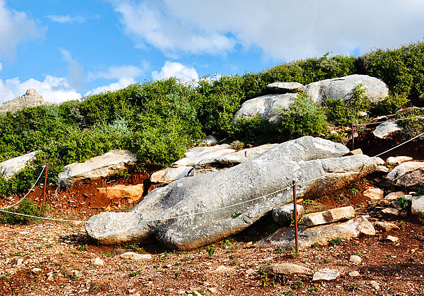 Statue of Kouros on Naxos.