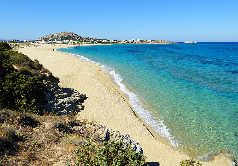 Don't miss Mikri Vigla beach when you travel to Naxos in Greece.