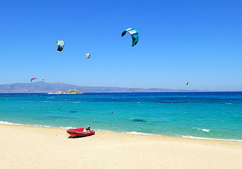 Mikri Vigla in Naxos is a kite and wind surfing paradise.