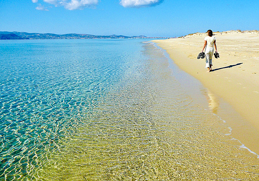 Walk between the beaches in Naxos.