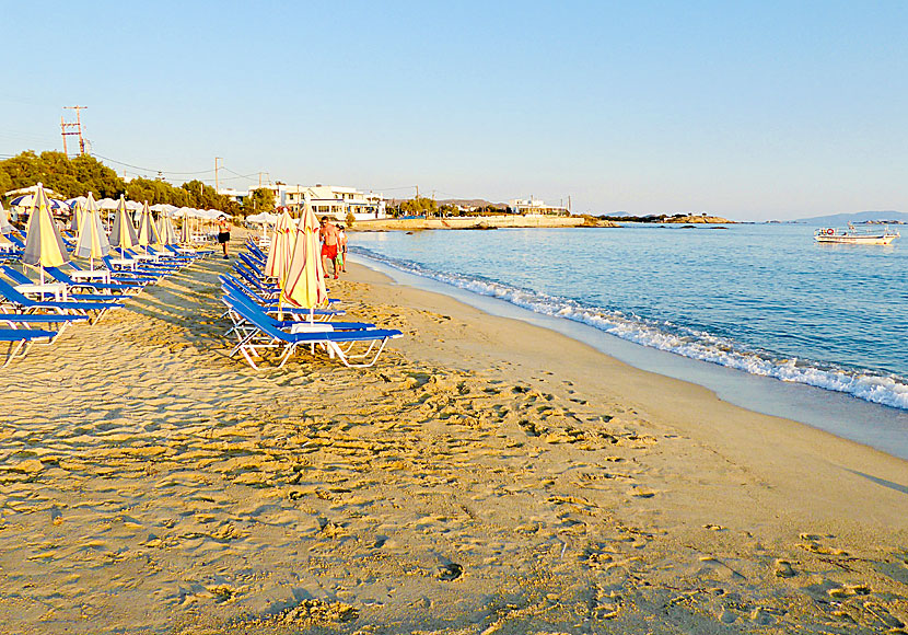 Sunset in Agios Prokopios beach. Naxos.