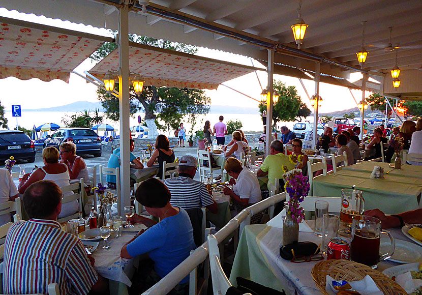 Restaurants in Agios Prokopios. Naxos.