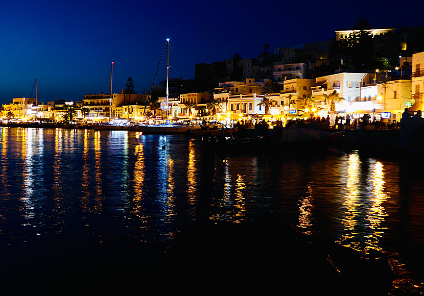 The waterfront promenade in Naxos Town is lined with tavernas, ouzerias and cafes.