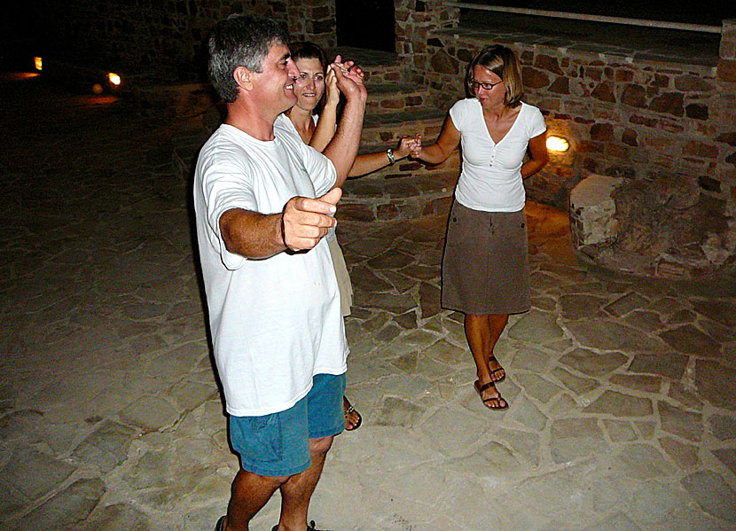 Thodoris and Rena at Pension Sofi in Naxos town.