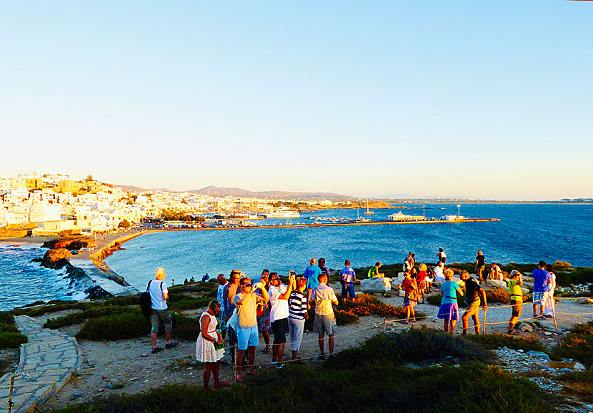 Naxos Town as seen from the island the Portara.