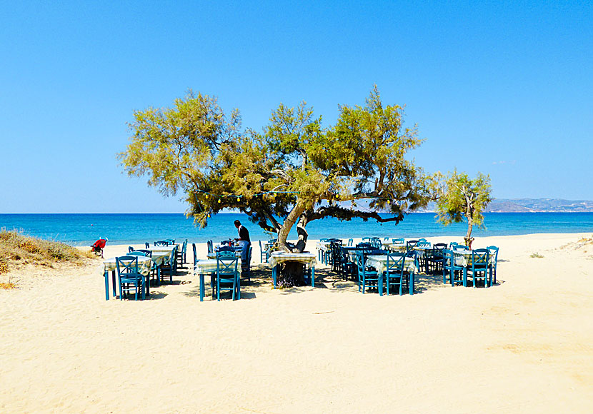 Taverna Paradiso at Maragas beach on Naxos.