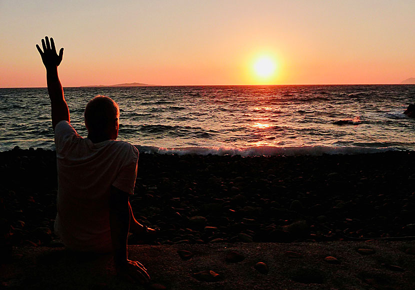 One of Greece's most beautiful sunsets is seen on Nisyros. Do not miss!