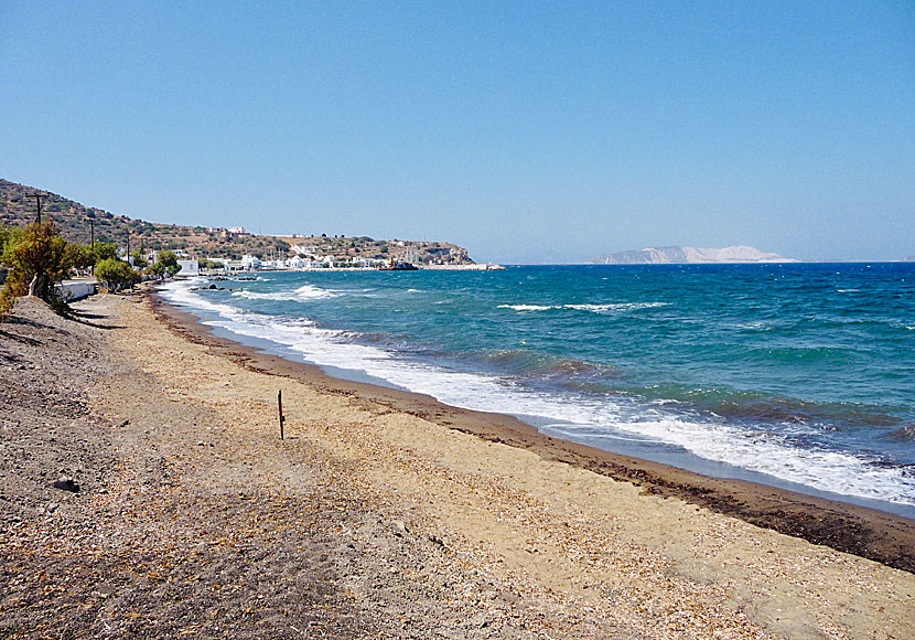 The best beaches on Nisyros. Pali (Paloi) beach. 
