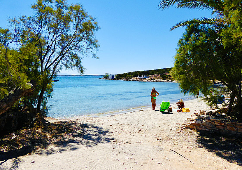 Livadaki beach on Paros in Greece.
