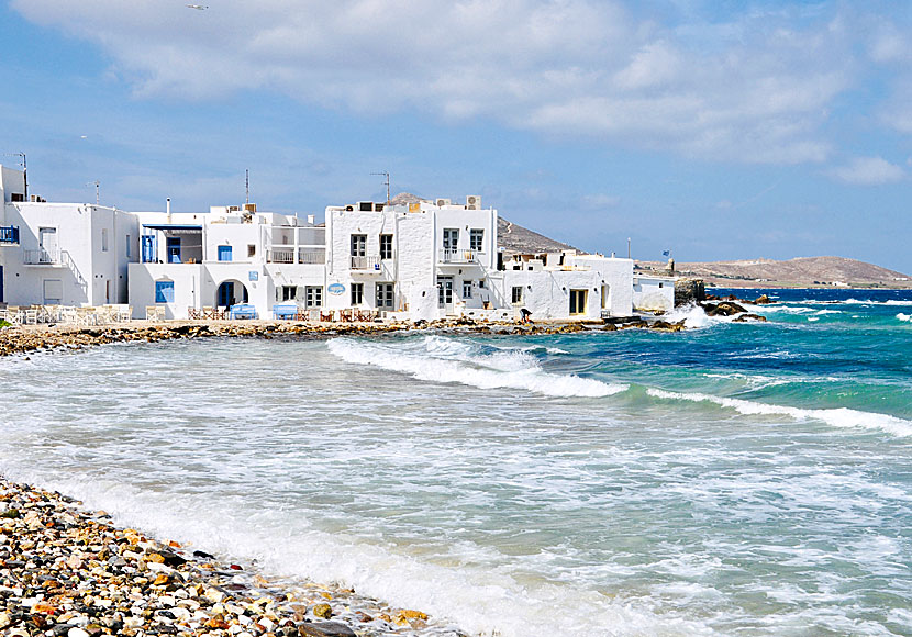 Small cozy bars in the Venetian port of Naoussa.