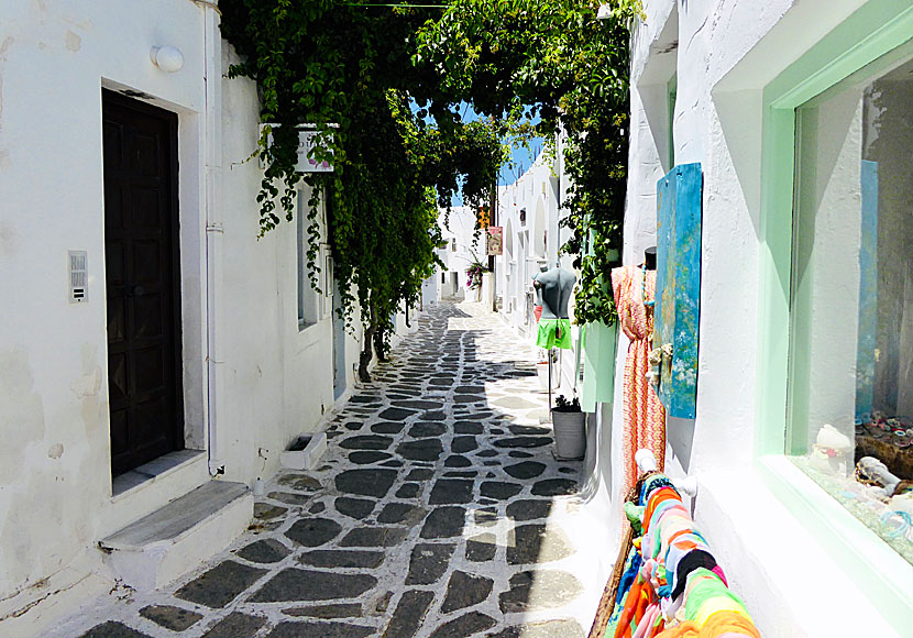 There are many small shops in the alleys of Naoussa for those who like shopping.