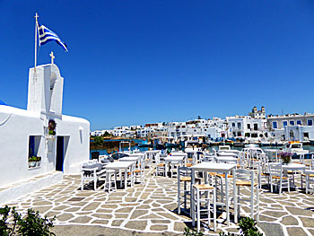 The village Naoussa on Paros.