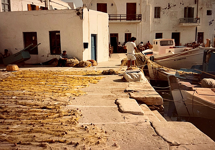 The port of Naoussa in the 1980s.