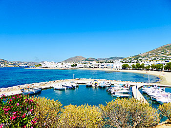 Parikia beach on Paros.