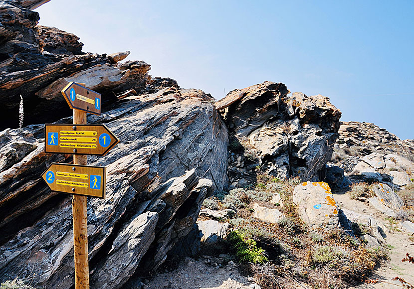 Easy hikes on Paros in the Cyclades.