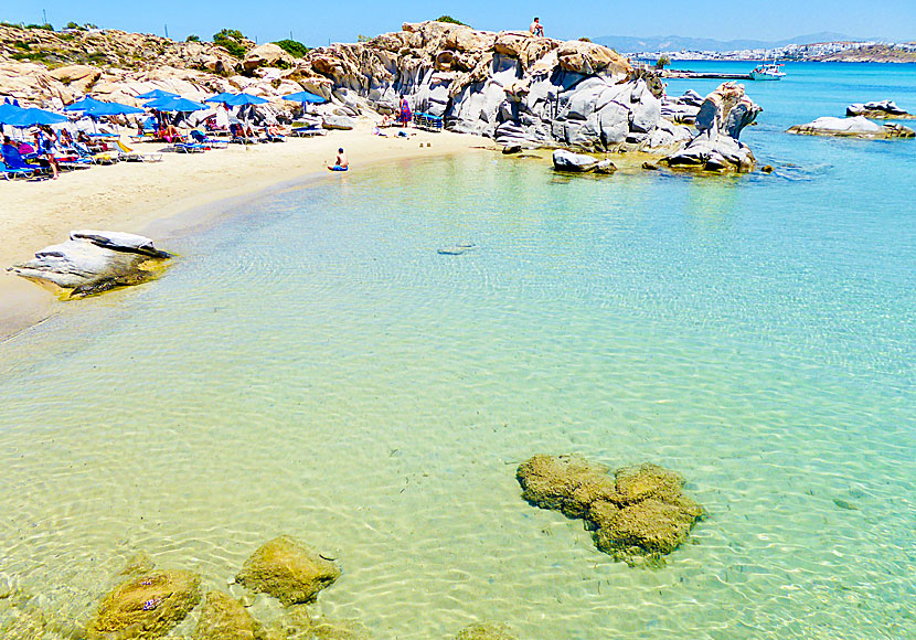 The best beaches on Paros. Kolymbithres beach.